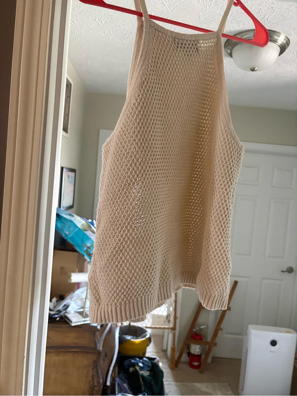 Banana Republic Cream Knit Halter Tank
